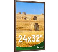 Gaevuian Cadre pour affiche 61 x 81,3 cm, motif bois de ferme vieilli - Cadre horizontal et vertical en plexiglas - Décoration murale - Noyer