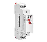 GAEYAELE Relais temporisé 16 A 1SPDT électronique réglable à fonction unique relais temporisé rail DIN modulaire (GRT8-B1, AC/DC12 V-240 V)