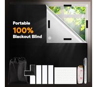 Gaeymy Store Occultant sans Percage, 200x148cm Rideau Occultant Pare Soleil Fenetre de Toit Maison, Anti Chaleur Tissu Isolant Thermique au Metre, 100% Blackout Matériau Noir