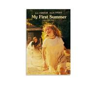 GAEYWQEEGR My First Summer Poster Peinture vintage sur toile pour chambre Style couverture esthétique 30 x 45 cm