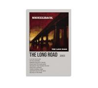 GAEYWQEEGR Nickelback Album The Long Road Poster Peinture vintage pour chambre Art mural sur toile Esthétique Couverture Poster 60 x 90 cm Sans cadre