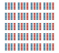 Gafas 3D,10 Pares Lentes Estéreo Papel Rojo y Azul para Películas Set