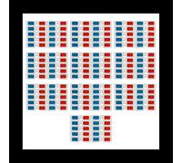 Gafas 3D,10 Pares Lentes Estéreo Papel Rojo y Azul para Películas Set