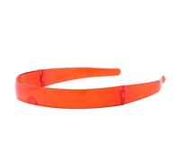 Gafas De Sol Diadema Para Uso Diario Con Estilo Único - Diseño Futurista Llamativo Para Mujeres Adultos Familia Y Amigos | Gafas De Sol Con Banda Para La Cabeza -, rouge, Voir description