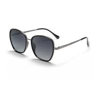 Gafas de sol polarizadas de metal con montura grande y elegante para mujer, ideales para protección solar, viajes al aire libre y conducción. Protección UV400. Modelo C5. Medidas: 144 x 143 x 52 m