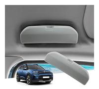 GAFAT Compatible avec Citroen C5 Aircross/ 2017-2026 2027/ C4 C5 X 2021-2027 Étuis à Lunettes de Soleil, Support à Lunettes Boîte Rangement Organiseur, C5 Aircross Accessoires [OEM Original] (Gris)