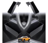GAFAT Compatible avec Ford Ranger T9 2023-2026 2027 Organiseur de Console Centrale, Boîtes de Rangement Latérales, Raptor Wildtrak XLT Accessoires pour Conducteur et Passager [Lot de 2]