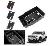 GAFAT Compatible avec Jeep Renegade 2015-2024 2025 Boîte de Rangement pour Console Centrale, Renegade 2023 Accoudoir Central, Organiseur Boîte à Gants, Accessoires Renegade (Blanc)