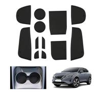 GAFAT Compatible avec Nissan Qashqai J12 e-Power 2023 2024 2025 Tapis Antidérapants, Qashqai e power 2024 Tapis en caoutchouc Console Centrale, Couture de Porte, Qashqai J12 Accessoires (Noir)