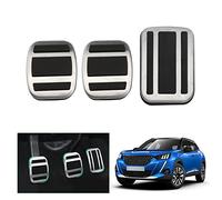 GAFAT Compatible avec Peugeot 208 2008 2019-2023 2024 Pédales de Gaz et Frein, 2008 P24 208 P21 Capuchons de Pédales Couverture Pédales Repose-pieds [Transmission Manuelle]