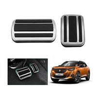 GAFAT Compatible avec Peugeot 208 2008 Restyling 2019-2024 Pédales de gaz et de frein, 2008 P24 208 P21 Capuchons de pédales Couverture Pédales Repose-pieds[Transmission automatique]