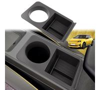 GAFAT Compatible avec Renault 5 E-Tech 4 E-Tech EV 2025 2026 2027 Organiseur Console Centrale 2 en 1, avec Porte-gobelet et Étagère, R5 R4 Électrique Accessoires Original, avec Tapis, Multifonctionnel