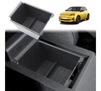 GAFAT Compatible avec Renault 5 E-Tech 4 E-Tech EV 2025 2026 Organiseur Console Centrale, R5 R4 Électrique 2027 Boîte de Rangement d'Accoudoir avec Tapis Antidérapants, Accessoires sur mesure