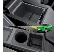 GAFAT Compatible avec Renault 5 E-Tech 4 ETech EV 2025 2026 2027 Kit d'Organisateur, R5 R4 Electrique Console Centrale de Rangement Accessoires pour Porte-Gobelet & Accoudoir, avec Tapis [2 PCS]