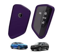 GAFAT Compatible avec Skoda Kodiaq Superb 4 2024-2026 | Octavia 4 | Enyaq Elroq RS 2021-2025 26 Coque de protection pour ombi SportLine Accessoires TPU Gel de silice (violet)