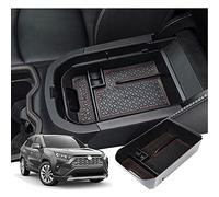 GAFAT Compatible avec Toyota RAV4 XA50 2019-2025 2026 Boîte de Rangement Console Centrale, RAV4 Hybrid/Plug-in Hybrid Accessoires Organiseur Accoudoir Boîte à Gants (Marron)