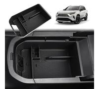 GAFAT Compatible avec Toyota RAV4 XA50 2019-2025 2026 Boîte de Rangement pour Console Centrale, RAV4 Hybrid/ Plug in Hybrid Organiseur d'Accoudoir, pour Pièces & Téléphone, avec Tapis