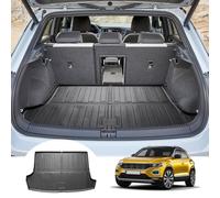 GAFAT Compatible avec VW T-Roc 2017-2024 2025 Tapis de Coffre, Facile à Plier, T Roc Tapis en TPE Toutes Saisons, Origine T Roc Accessoires, Scan 3D, Bord Haut Multifonction [Supérieur]