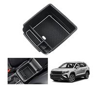 GAFAT Compatible avec VW Tiguan 2/Seat Tarraco 2016-2023 Boîte de Rangement Console Centrale, V-W Tiguαn MK2 Accoudoir Organisateur, Plateau à Gants (Blanc)