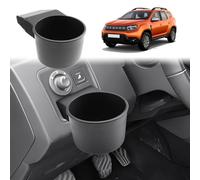 GAFAT Dacia Duster 2 Facelift 2018-2022 2023 Console Centrale Boîte de Rangement pour Trou Côté Volant, Étagère pour Petites Pièces, Porte-Gobelet, Accessoires Dacia Duster 2 [Pour avec trous]