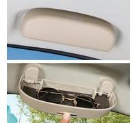 GAFAT Étui à Lunettes de Soleil pour 2019-2024 Toyotα C-HR RAV4 Yaris Yaris Cross Corolla Corolla Cross Camry Rise Neu Daihatsu Rocky TAFT Tafuto 2020-2024, Compatible avec Accessoires Toyota (Beige)