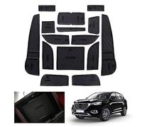 GAFAT MG HS/EHS EV/HS Plug-in Hybrid 2018-2023 2024 Tapis Antidérapants, MG HS 2022 Tapis en Caoutchouc, Tapis de Console Centrale, Couture de Porte, MG HS Accessoires (Noir)