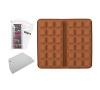 gafdu Moule à Barres Chocolatées - Moule de Cuisson en Silicone pour Pâtisserie | Formes à Bonbons de Cuisine - pour Four Congélateur Micro-Ondes Desserts Fêtes Noël