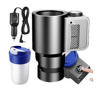 gafdu Refroidisseur de chauffage de porte-gobelet de voiture automatique, refroidisseur de chauffe-tasse de voiture intelligent 2 en 1 | Tasse de voyage de refroidissement de chauffage de