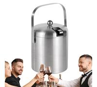 gafdu Seau À Glace Pour Fête | Porte-Bouteille Isotherme 1,3 L - Grand Bac Rafraîchisseur de Boissons | Pour Bar Extérieur Pique-Nique Barbecue Vin Boissons Bière Champagne Et