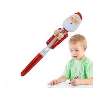 gafdu Stylos pour École, Stylo Père Noël avec Mouvement de Boxe, Outil Gel avec Lumière Jouet Mignon Encre Anti-Stress Femmes Hommes Enseignants Élèves Fêtes Journal Bureau Maison Bibliothèques École