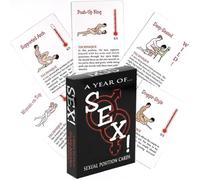 GAFENO 50 Cartes de Base pour Les Couples de Jeux de société pour findUnderstanding-Intimate l'enseignement du Mouvement pour différentes Occasions