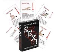 GAFENO 50 Cartes de Poker, Couples de Parodie d'imitation d'action, Accessoires de Chauffage de fête, Jeu de Punition 0817