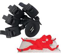 GAFENO Ensemble fixe de poignets multiples en nylon, noir, taille ajustable