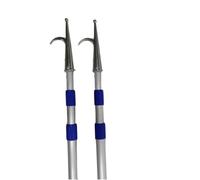 Gaffe télescopique en aluminium avec tête en acier inoxydable 316 - Poteau d'amarrage extensible for une manipulation aisée du bateau(2Setx6.5ft)