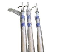 Gaffe télescopique for bateau - Lot de 3, rallonge légère de 3 à 6 m avec poignée antidérapante for la navigation, le fret et l'eau(16.4 ft)