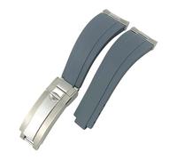 GAFNED Bracelet de montre de sport en silicone avec extrémité incurvée - 20 mm - Pour Rolex Daytona GMT, Rose gold