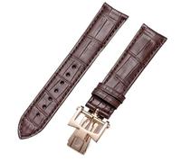 GAFNED Pour Vacheron Constantin bracelet cuir homme femme Original VC héritage Art maître Wu Lu Crocodile cuir bracelet de montre(Red brown,18mm)