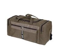 GAFNED Sac de voyage sac à main de gym grande capacité voyage d'affaires sport portable multifonction en toile sacs polochon sac pour homme, Marron XL, Taille unique