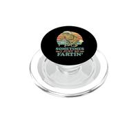 Gag d'anniversaire pour Vieil Homme et Femme Sometimes I Just Be Petting Frog PopSockets PopGrip pour MagSafe