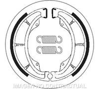 Sbs P2202 Brake Shoe Argenté
