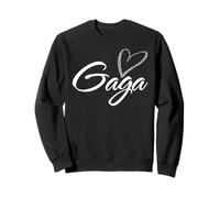 Gaga avec imprimé léopard cœur amusant pour tante grand-mère maman cadeau Sweatshirt