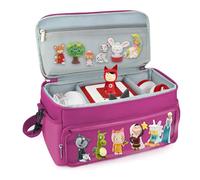 Gaga city Sac de Rangement pour Toniebox et Figurine, avec Compartiments Multiples pour Casque et Chargeur, Bandoulière Réglable (Violet)