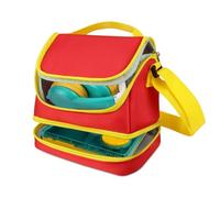 Gaga city Sac pour Lunii Flam et Casque, Rouge/Jaune