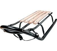 GagaDumi Luge Oslo en métal, idéale pour Les Enfants et Les Adultes, capacité de Charge jusqu'à 120 kg, Patins Larges, Assise en Bois