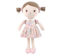GAGAKU Poupée bébé Douce 30 cm, ma première poupée de Chiffon pour Fille de 1 an, Cadeau d'anniversaire, Jouets en Peluche de Noël, Cadeau pour Tout-Petits, Nourrissons (Fille Fleur Rose)