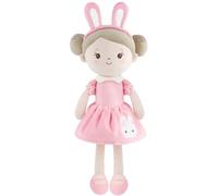 GAGAKU Poupée en peluche (40 cm) pour filles, la première poupée de chiffon d'anniversaire. Poupée lavable en machine pour bébés et tout-petits.