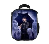 GAGALU Wednesday Sac à déjeuner carré portable pour étudiant Sac à déjeuner extérieur Sac de pique-nique Sac isotherme Bleu