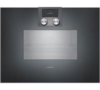 GAGGENAU BS471102 Série 400, Four intégrable compact vapeur, Anthracite, Largeur 60 cm, Charnière de la porte: À gauche