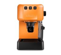GAGGIA EG2109 ORANGE Machine manuelle à café expresso, café en poudre ou gaufres, 100% conçue et fabriquée en Italie, système POD pour expressi crémeux avec dosettes, pré-perfusion automatique, 15 bar