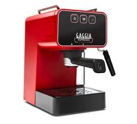 Gaggia Espresso Evolution Red | Contrôleur de température de chaudière PID | Machine à café fabriquée en Italie | Pré-infusion automatique | Porte-filtre de 53 mm | Machine à expresso à pompe |